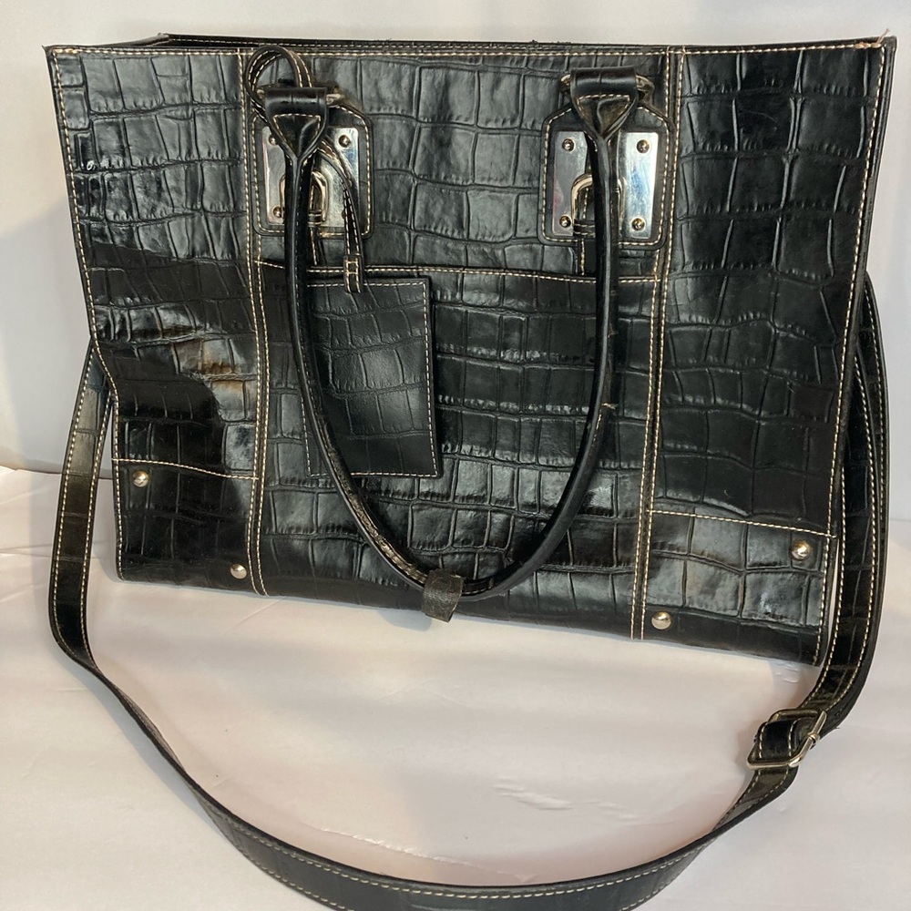 Wilson Snake Genuine Leather Tote Stylist Formal Women Travels Hand Bag  Straps